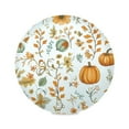 thumbnail image 2 of 15.4" Round Placemat Set of 1 Polyester Fabric Place Mats Non-Slip Dining Kitchen Table Mats for Kitchen Party Decor Cute Autumn Pumpkin, 2 of 5