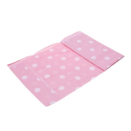 

NUOLUX Polka Dots Pattern Disposable Tablecloth Plastic Picnic Table Covers Table Decor Party Supplies for Festival Xmas Birthday (Pink and White)