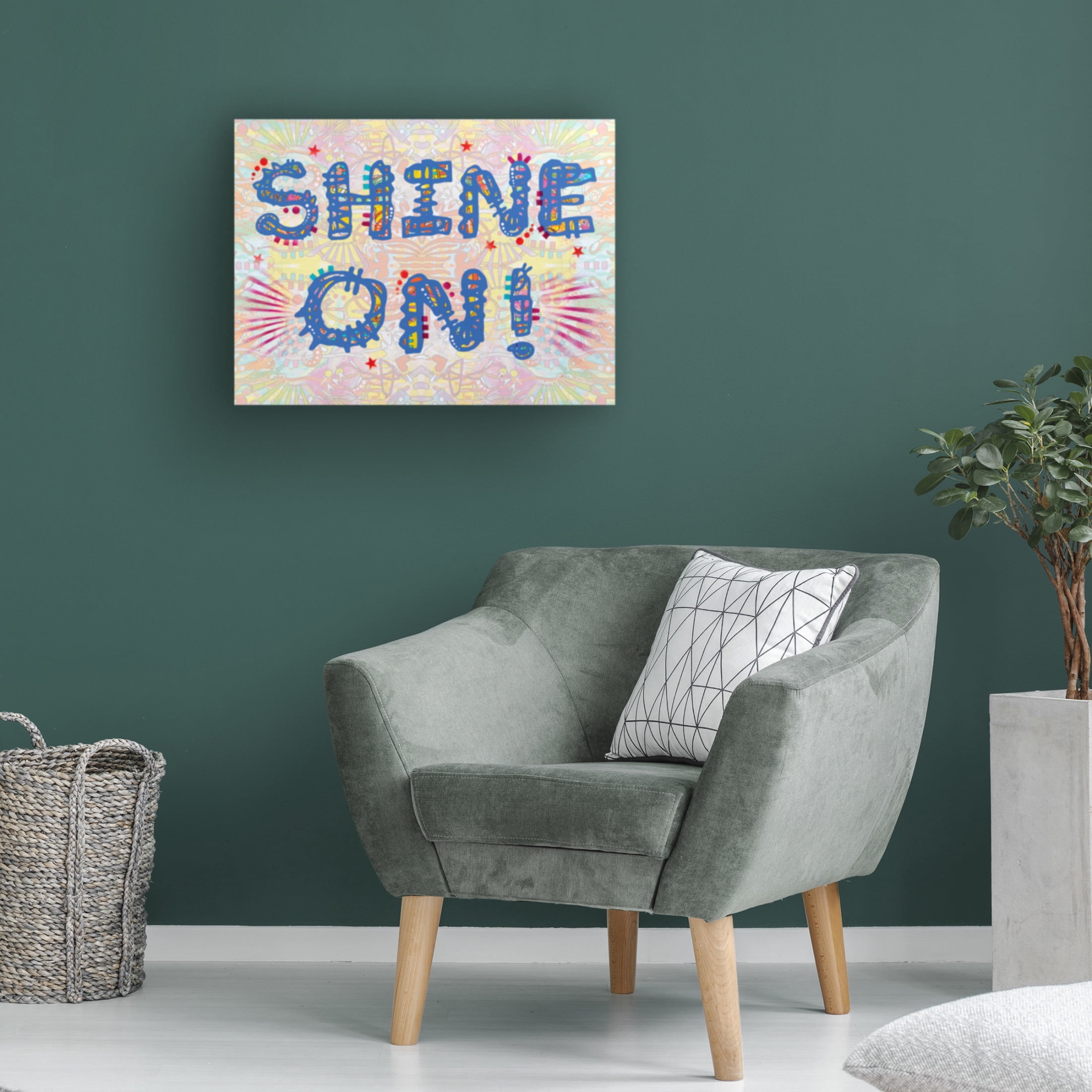 Canvas Wall Art - Dean Russo 'Shine On' Wall Art for Living Room, Bedroom, or Office Décor by Trademark Fine Art - 47 x 35 Inches