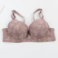 thumbnail image 4 of GUACER Womens Underwire Lace Support Bra Full Coverage Scalloped Floral Bra, Lift & Smoothing Padded Everyday Bra for Full Figure, 4 of 8