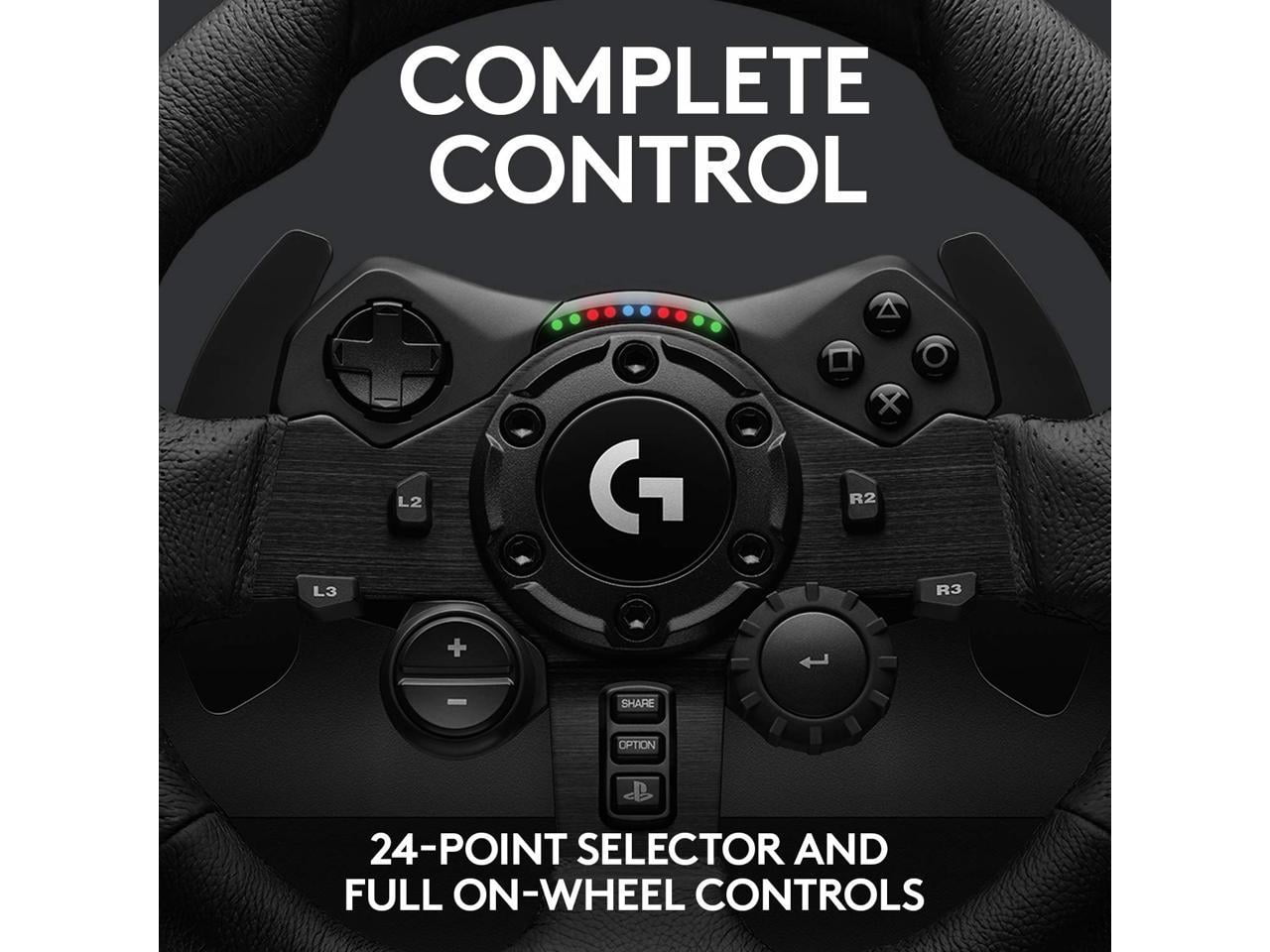 Logitech G923 Racing Wheel and Pedals, TRUEFORCE Force Feedback, Real  Leather + ASTRO A10 Gen 2 Wired Headset - For PS5, PS4 and PC, Mac - Black