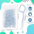 thumbnail image 4 of 600-pack floss sticks, adult use floss sticks, unbreakable toothpicks, for home and travel use (light blue), 4 of 4