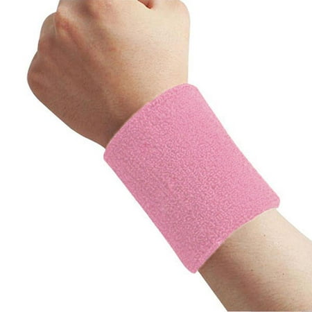 Cotton Sweatband Moisture Wicking Athletic Terry Cloth Wristband for Tennis, Basketball, Running, Gym, Working