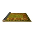 thumbnail image 2 of Ahgly Company Indoor Square Animal Yellow Traditional Area Rugs, 7' Square, 2 of 4
