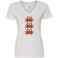 thumbnail image 3 of Inktastic Crab Lover Women's V-Neck T-Shirt, 3 of 5