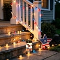 thumbnail image 3 of PEIBang Eagle Flag Cemetery Solar Light,Waterproof Solar Grave Light for 4th of July Independence Day Cemetery Decorations, 3 of 6