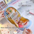 thumbnail image 4 of Kawaii Pencil Case Aesthetic Cute Pencil Case For Girls (brown), 4 of 4