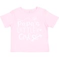 thumbnail image 3 of Inktastic Papa's Little Girl with Hearts Flower and Butterfly Girls Toddler T-Shirt, 3 of 5