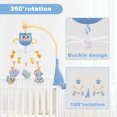thumbnail image 3 of SUMWE Baby Crib Mobile with Music and Lights for Girls Musical Mobiles for Crib Boy Hanging Toys Bassinet Mobile for Pack n Play Portable Baby Mobile - Blue, 3 of 7