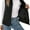Black, variant on Women'S Solid Color Sleeveless Down Stand Collar Zipper Vest Winter Lightweight Warm Vest Jacket