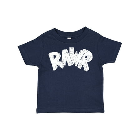 

Inktastic Rawr Distressed Text in White Gift Toddler Boy or Toddler Girl T-Shirt