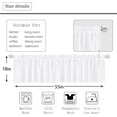 thumbnail image 3 of Red Rooster Valance for Windows Kitchen Rustic Country Farm Animal Short Valance Curtains Treatment 1 Panel Small Farmhouse Western Retro Vintage Chicken Kitchen Curtains (54x18 Inch), 3 of 4