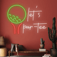 thumbnail image 2 of Glowneon Let's Par-Tee Neon Signs, Golf Club Decor Signboard, 2 of 4