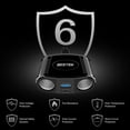 thumbnail image 6 of BESTEK 150W Cigarette Lighter Splitter Adapter - Car Charger Adapter with 2-Socket Dual 12V Splitter QC3.0 DC Cigarette Outlet and USB-C PD30W Car Charger Super Fast Charger, 6 of 8