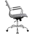 thumbnail image 2 of Interion Conference Room Chair with Mid Back & Fixed Arms Fabric Gray, 2 of 4