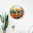 thumbnail image 4 of 16 Inch Wall Clock Battery Operated Silent Clock Decorative for Office, Kitchen, Outdoor, Living Room，Fall White Fall Birch Trees with Autumn Leaves Growth Adorable, 4 of 4