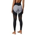 thumbnail image 1 of Leggings de patchwork de cintura alta para mujer: pantalones deportivos elásticos que realzan las caderas, poliéster y spandex para yoga/fitness, 1 of 6