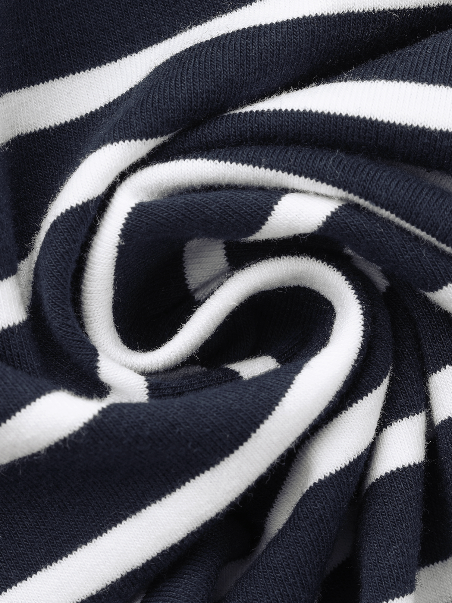 DARING DIVA Pajama Striped Cotton Long Sleeve Crew Neck Sleep Shirts 2XL Navy Striped