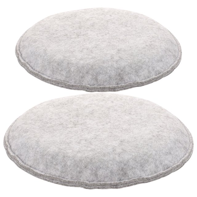 unbranded 2Ud Cojines De Asiento En Fieltro Gris Para Sillas De Oficina Con Ergonómico