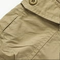 thumbnail image 6 of AXXD Mens Shorts With Pockets Khaki Summer Plus Size Casual Pure Color Outdoors Pocket Beach Work Trouser Cargo Shorts Clearance, 6 of 9