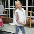 thumbnail image 5 of WOYY Toddler Girls Faux Fur Vest Fashion Winter Sleeveless Cardigan Coat, Sizes 4-5T, 5 of 7