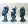 thumbnail image 5 of eSplanade Resin Face Sculpture/ Showpiece - Set of 3 (6.25 inches) | Facial Expressions Statement Pieces | Home Decor, 5 of 5