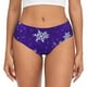 thumbnail image 1 of Fotbe Dark Purple Snowflakes Calzones Estampados para Mujer – Ropa Interior de Algodón, Cómoda, Suave y Elástica-X-Large, 1 of 6