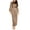 Brown homecoming dresses 2022, variant on Elegant Wrap Front Wedding Guest Dresses for Women Fall Long Sleeve High Waist Maxi Dress Solid Crewneck Evening Dress