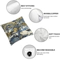 thumbnail image 4 of Acheng Lumbar Pillow Case Asian Scenic Blue and Green Cushion Cases Chinoiserie Pagoda Pillow Case Retro Throw Pillow Covers Farmhouse Decorative for Home Sofa Couch Decoration,2 Pcs White, 4 of 6