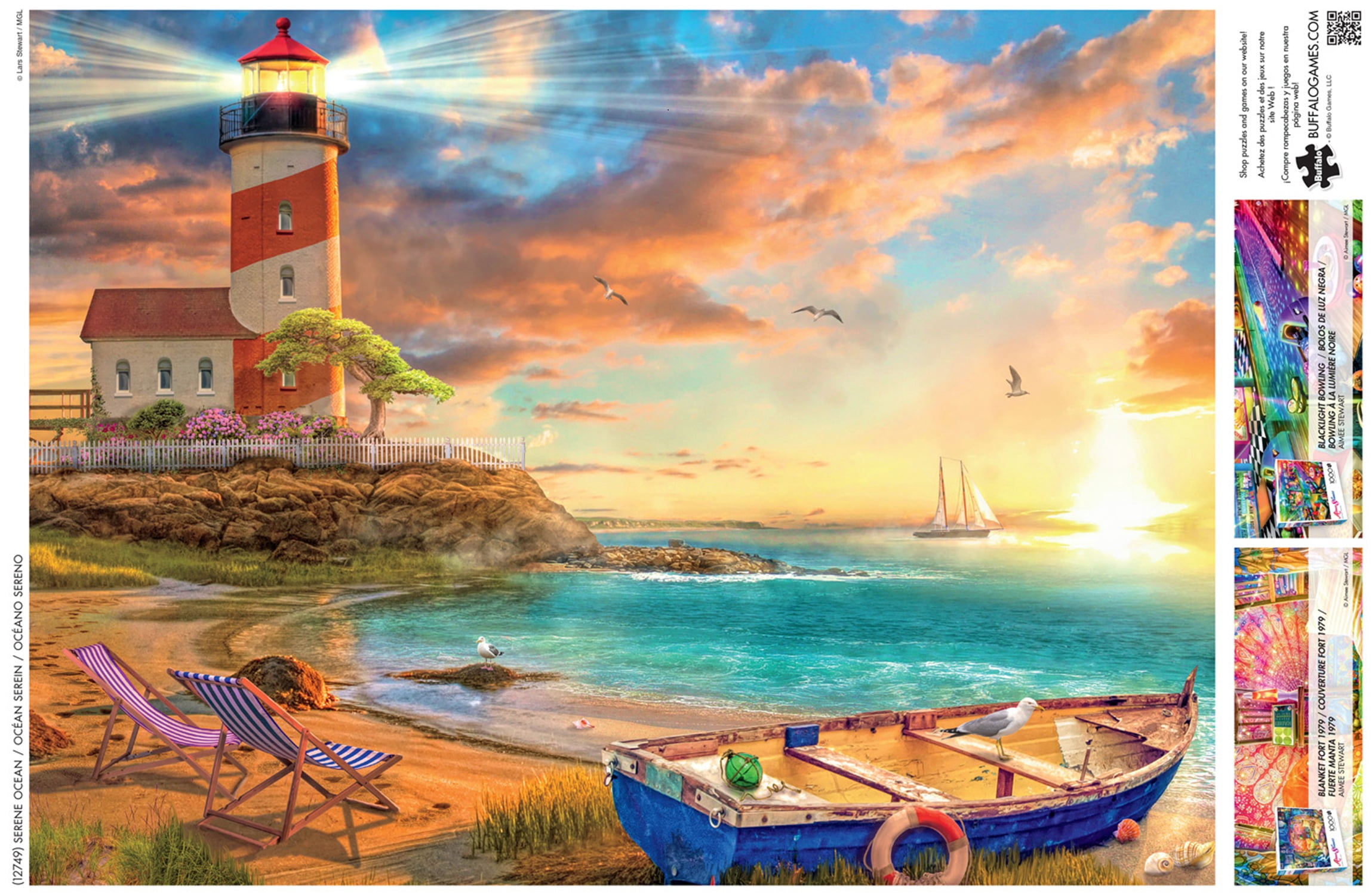 Buffalo Games 1000-Piece Serene Ocean Adult Interlocking Jigsaw Puzzle
