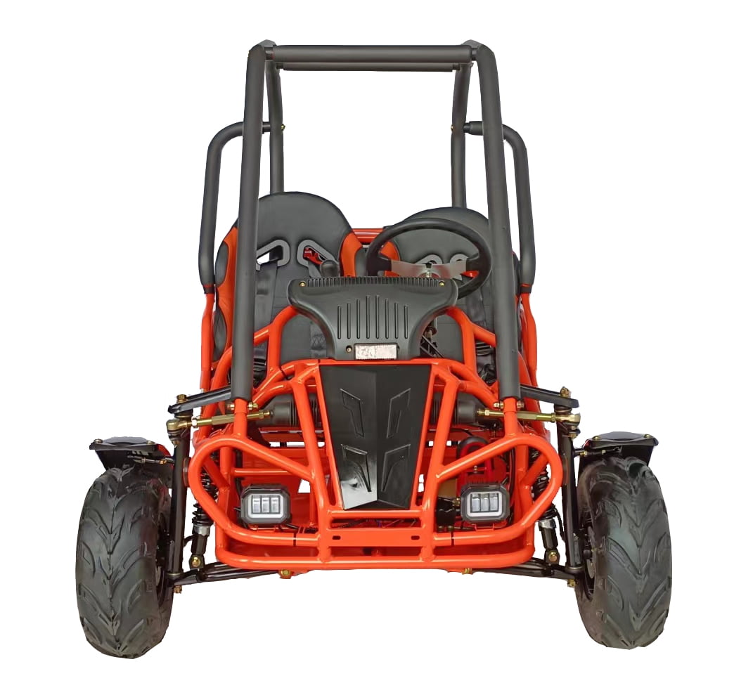HHH Limited Edition 125cc Go Kart GKT125-9 Big Gokart with 3 Speed, 2 Seats, Large Size Kart for Youth (Factory Packaged) (Orange)
