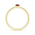 thumbnail image 2 of ANGARA Natural Classic Solitaire Oval Ruby Promise Ring in 14K Yellow Gold for Women (Size-5x4mm) | July Birthstone, Birthday, Anniversary, Jewelry Gift for Women | Natural Ruby Ring, 2 of 12