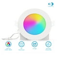 thumbnail image 6 of Infibrite 4 Inch Wifi Smart Ultra-Slim LED Ceiling Mount Recessed Light 9W 810LM Dimmable Retrofit with Junction Box, 6 of 11