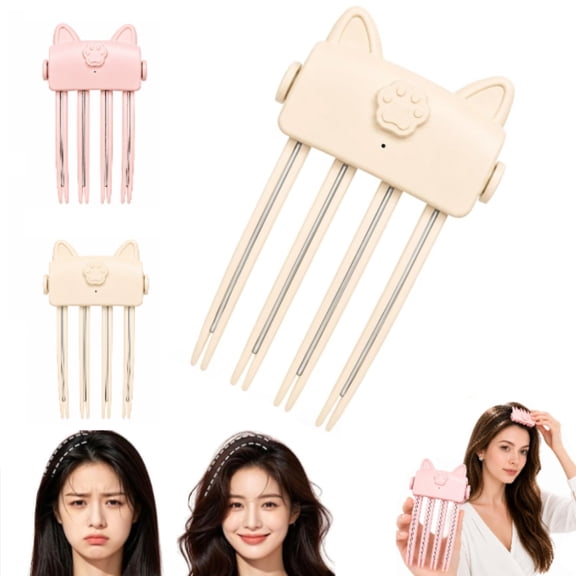  Heated Hair Volume Clip, Electric Root Volumizer Clip, Heated Hair Volume Tool, two heat settings, Type-C rechargeable, Settings Quick Root Lifter Comb