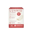 thumbnail image 1 of Toallas femeninas Luaniü biodegradables anatómicas moderado con alas 10 pzas, 1 of 4