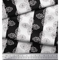 thumbnail image 1 of Soimoi polyester Crepe Fabric Damask Ethnic Printed Craft Fabric by the Yard 42 Inch Wide, 1 of 3