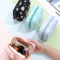 thumbnail image 4 of Cotton Portable Waterproof Coin Purse Fabric Organizer Pouch Sanitary Napkin Storage Bag Napkin Pad Tampon Bag Cosmetic Bag Hygiene Pad Storage LIGHT GREEN, 4 of 8