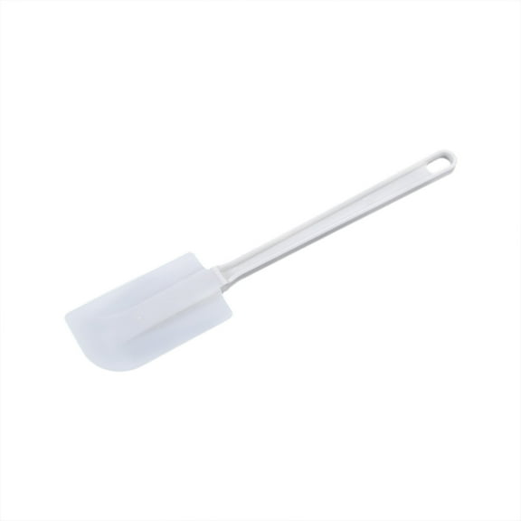 Commercial Products High Heat Resistant Silicone Heavy Duty Silicone Spatula/Food Scraper, 500°F Heat Resistant, White Handle, for Baking/Cooking/Mixing,Commercial Dishwasher Safe(White,16.25x1.2")