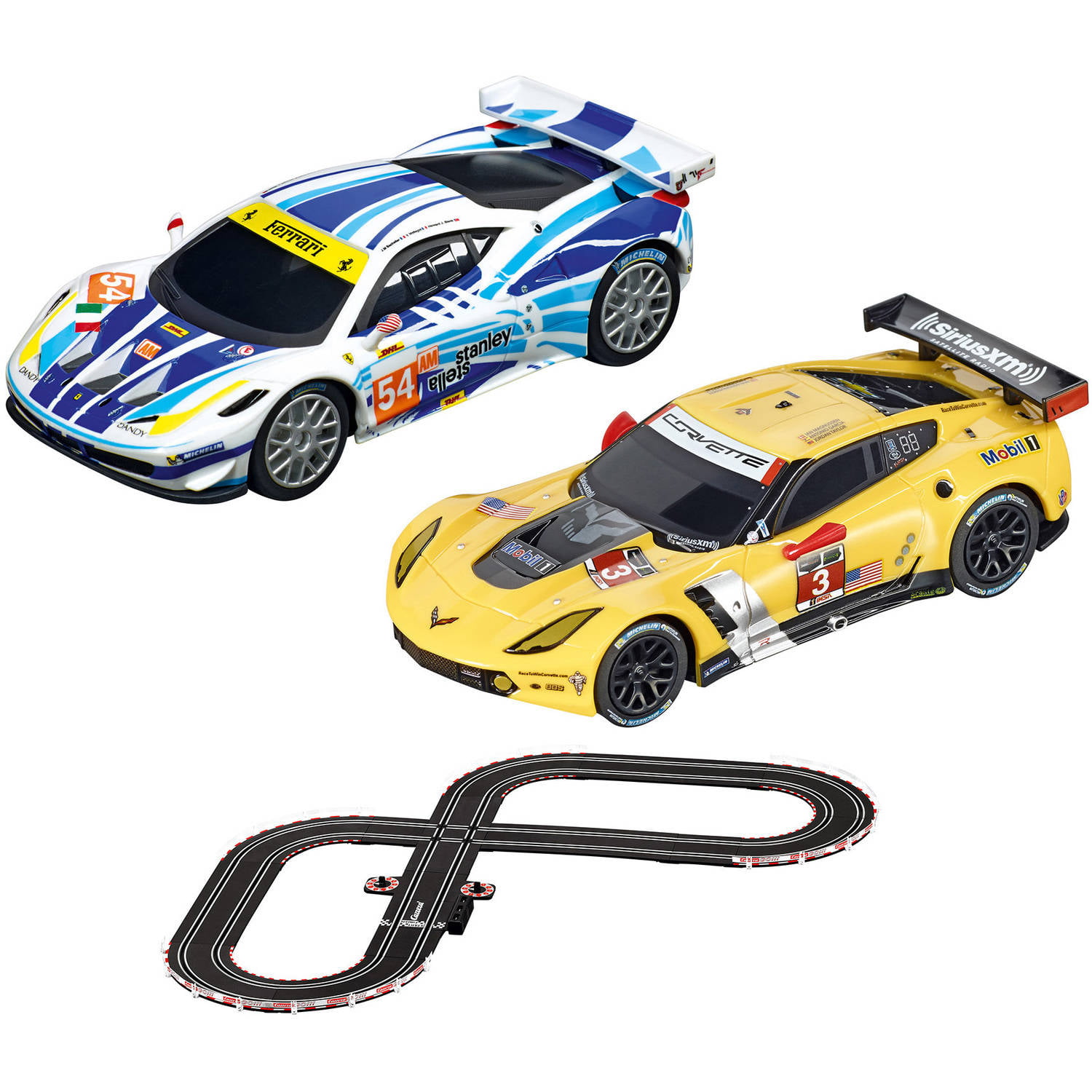 Slot Car Toy Race Track Sets Stuart 1:43 Scale Analog Slot Car Racing Vehicle for Carrera GO!! Carrera 64167 Minions Character 