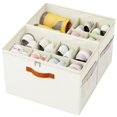 thumbnail image 1 of Organizador de Zapatos IMAXTOP 2 Paquetes Plegable para 16 Pares Beige, 1 of 6