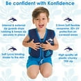 thumbnail image 3 of Konfidence The Original Jacket - Children and Youth Swim Jacket Hamptons Navy Stripe Child Medium, 3 of 3