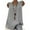 Gray, variant on FDGIU Plus Size Women's Cotton Linen Tank Dress, Summer Sleeveless V Neck Loose, Casual Solid Color Vacation Dress, Trendy Boho Style