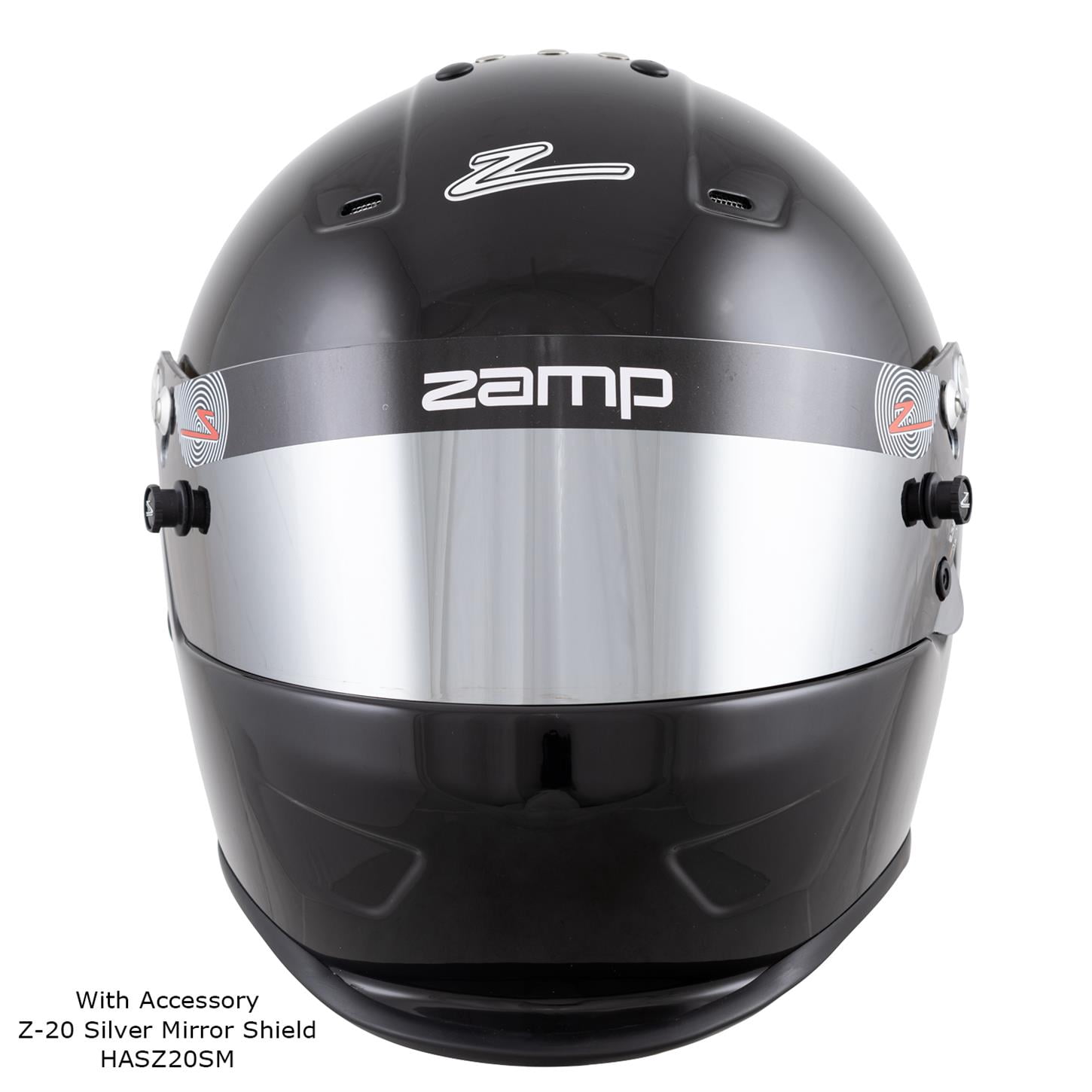 Zamp H768D03XXL RZ-36 Dirt Track Auto Racing Helmet - Full Face - Snell SA2020 Black - 2XL