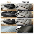 thumbnail image 6 of Modern Chenille Fabric Foldable and Multi-Functional Futon Sofa Bed, Dark Grey, 6 of 10
