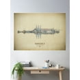 thumbnail image 2 of Babylon 5 Blueprint Poster Wall Art, Modern Wall Decor, 16x24 UNFRAMED, 2 of 3