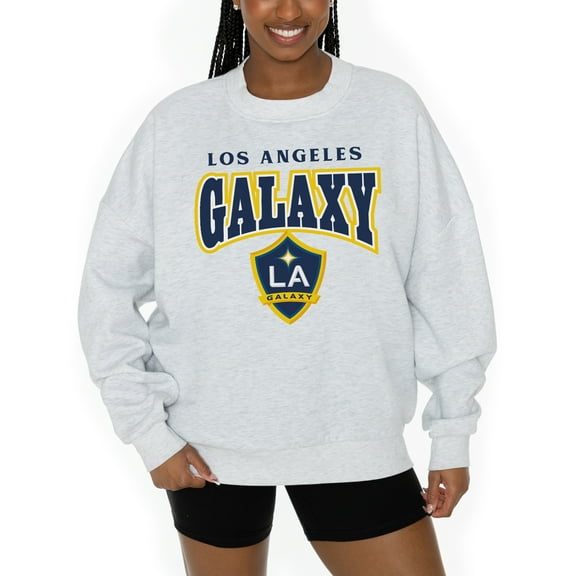 Women's Gameday Couture Ash LA Galaxy Pitch Pride Pullover Sweatshirt