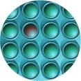 thumbnail image 1 of Ahgly Company Machine Washable Indoor Round Transitional Teal Green Area Rugs, 7' Round, 1 of 7