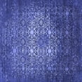 thumbnail image 1 of Ahgly Company Indoor Square Oriental Blue Industrial Area Rugs, 3' Square, 1 of 4