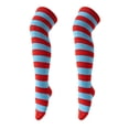thumbnail image 5 of SUXIAN Girls Knee High Socks Striped Ribbed Knit Soft Stretchy Material Easy Care Machine Washable Halloween Costume, 5 of 5