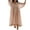 Beige, variante sur xiaxaixu Robe Longue pour Femme, Robe à Manches 3/4 Col en V à Fleurs Ample d'Été Décontractée Évasée